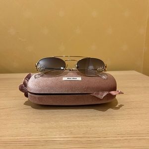 Brand new Miu Miu metal sunglasses 2024